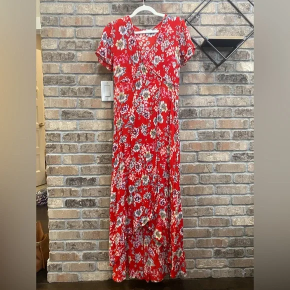 open lace back dress Misty Wrap Midi Dress main image 0